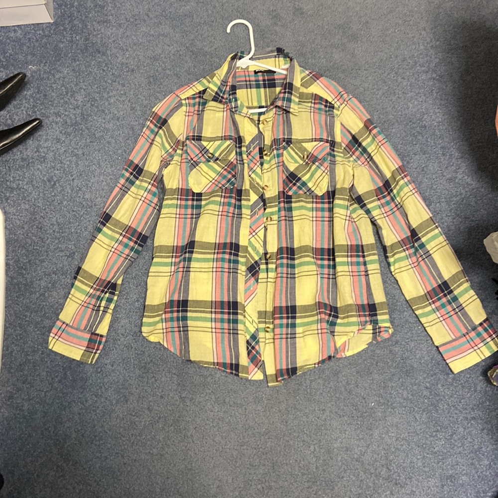 BDG long sleeve pastel flannel size L